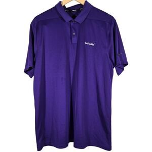Nike Golf Dri Fit GoDaddy Short Sleeve Polo L‎ Purple